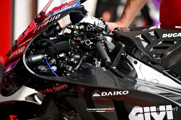 Moto del equipo Ducati