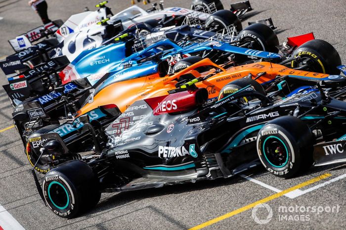 El coche de Valtteri Bottas, Mercedes W12 