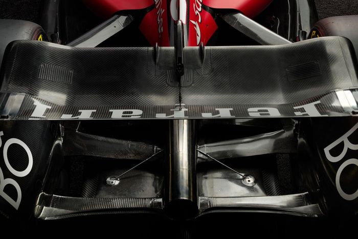 Ferrari SF-23. detalle trasero
