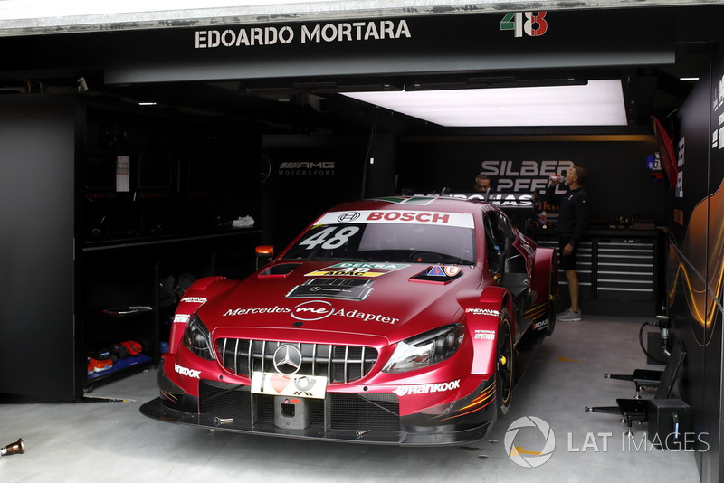 The car of Edoardo Mortara, Mercedes-AMG Team HWA, Mercedes-AMG C63 DTM