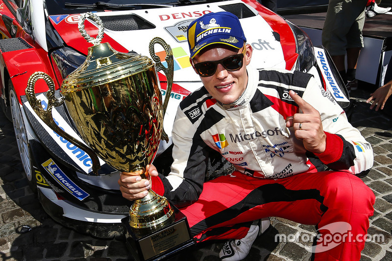 Ganador Ott Tanak, Toyota Yaris WRC, Toyota Gazoo Racing