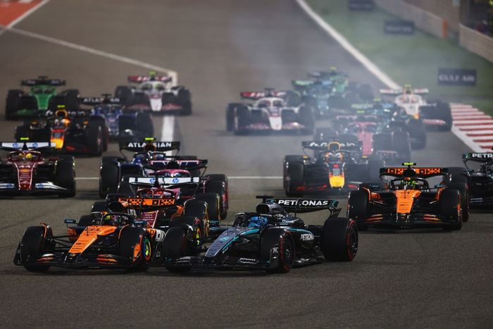 Oscar Piastri, McLaren, George Russell, Mercedes