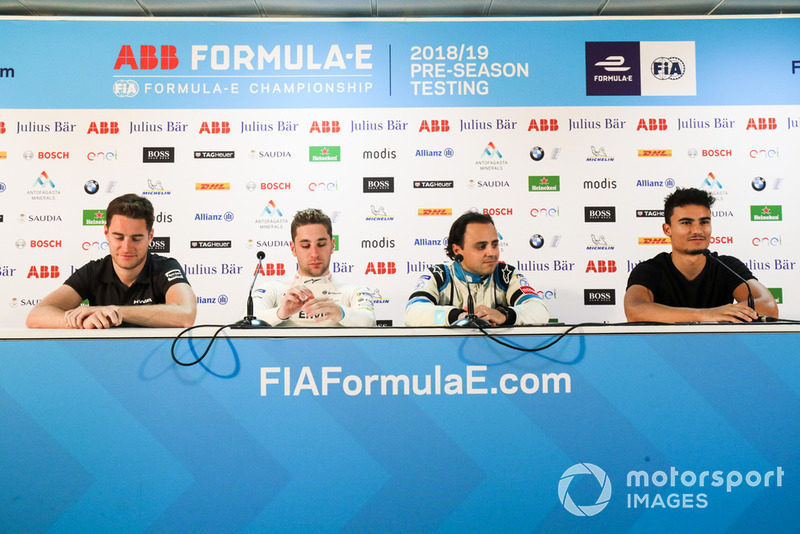 Konferensi pers: Stoffel Vandoorne, HWA Racelab,Robin Frijns, Envision Virgin Racing, Felipe Massa, Venturi Formula E