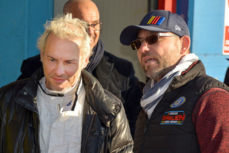Jacques Villeneuve with Jerome Galpin, CEO NASCAR Euro Series