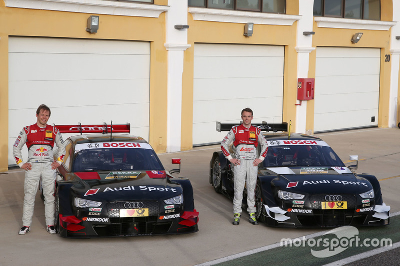 Mattias Ekström, Jamie Green mit den Audi RS 5 DTM Testwagen