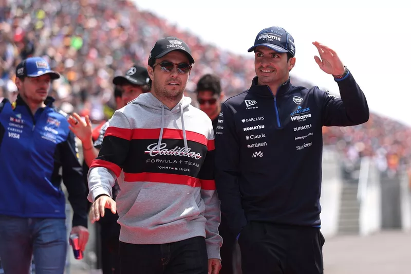 Carlos Sainz, Williams, Sergio Pérez, Cadillac Racing