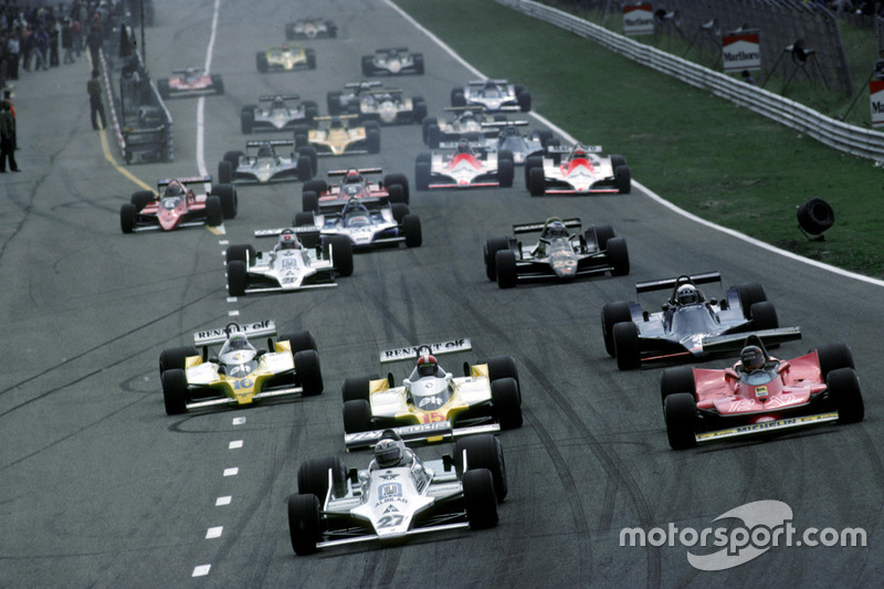 Start: Alan Jones, Williams leads