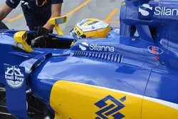Marcus Ericsson, Sauber C35 cockpit louvres detail