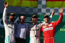 Podium: 1. Nico Rosberg, Mercedes AMG F1 Team; 2. Lewis Hamilton, Mercedes AMG F1 Team; 3. Sebastian