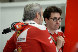 Maurizio Arrivabene, Ferrari Takım Patronu ve Mattia Binotto, Ferrari Motor Mühendisi
