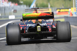 Daniel Ricciardo, Red Bull Racing RB13 avec de la peinture flow-viz sur l'aileron arrière