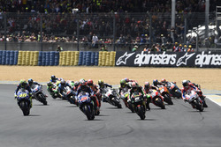 Start: Johann Zarco, Monster Yamaha Tech 3 leads