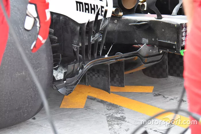 Ferrari SF70H diffuser detail