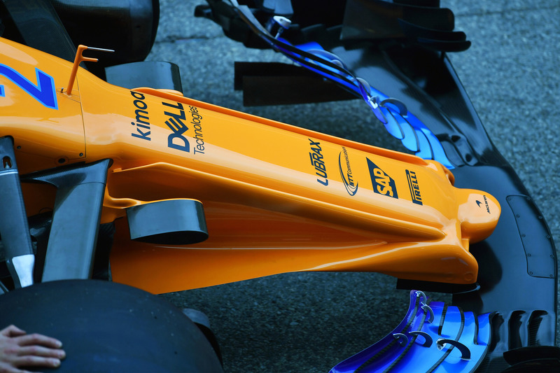 McLaren MCL33 detalle de la nariz