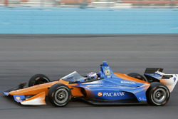 Scott Dixon, Chip Ganassi Racing Honda prueba el aeroscreen
