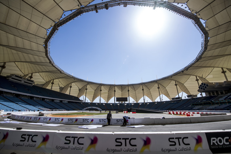 Preparaciones de la pista