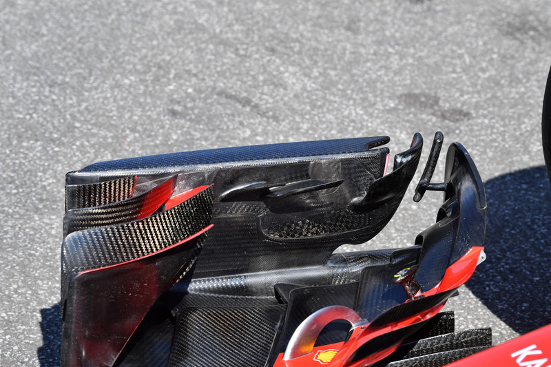 Ferrari SF71H, első szárny, részlet