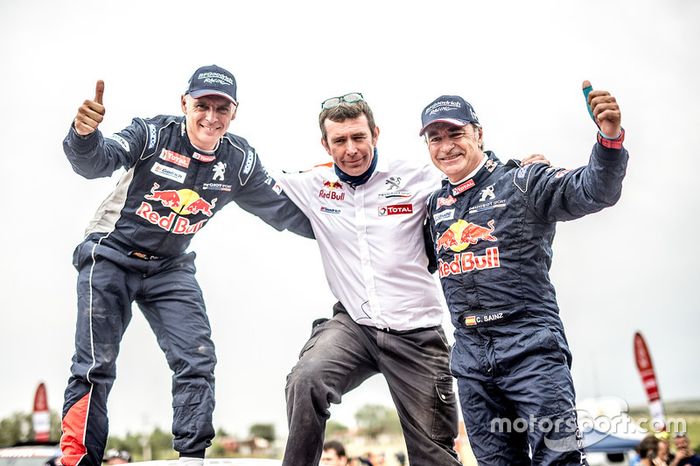 Car winners Carlos Sainz, Lucas Cruz, Peugeot Sport