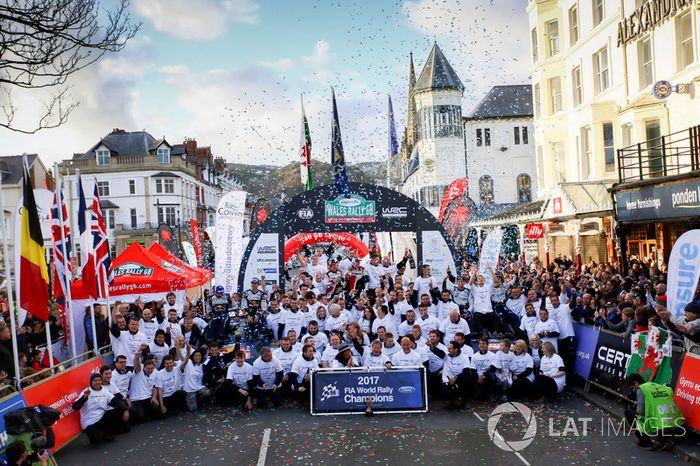 Sébastien Ogier, Julien Ingrassia, Ford Fiesta WRC, M-Sport, Ott Tänak, Martin Järveoja, Ford Fiesta WRC, M-Sport, Elfyn Evans, Daniel Barritt, Ford Fiesta WRC, M-Sport