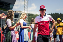 Charles Leclerc, Sauber lors de la parade des pilotes