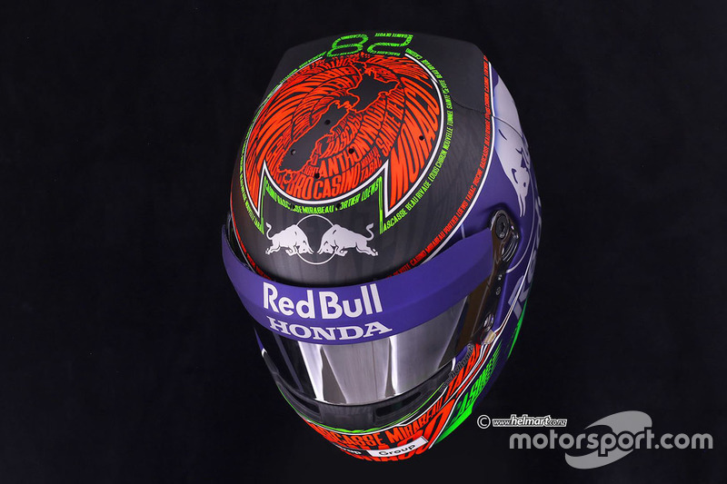 Brendon Hartley'nin Monako GP'sinde kullanacağı kask, Toro Rosso