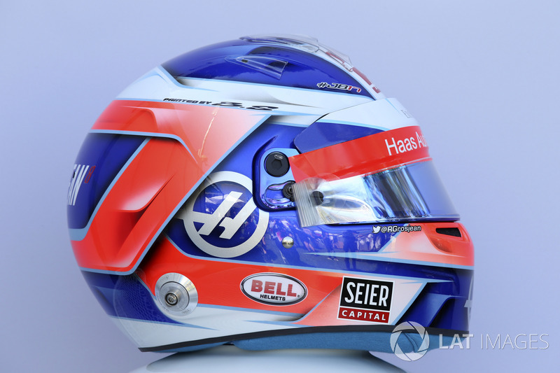 Romain Grosjean, Haas F1 helmet