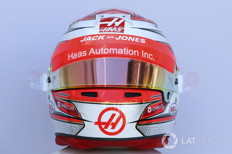 Casco de Kevin Magnussen, Haas F1