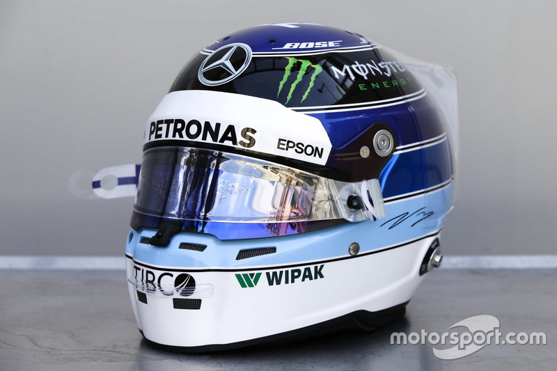 Helm spesial GP Monako Valtteri Bottas, Mercedes-AMG F1