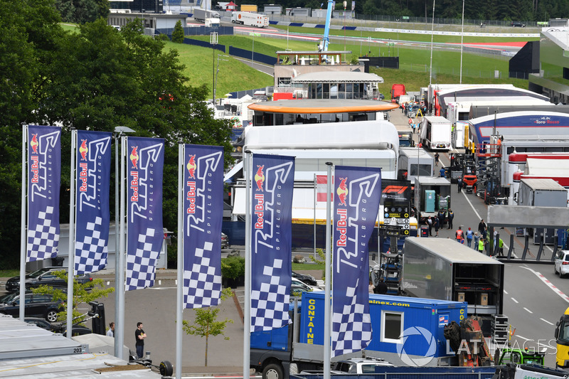 Il paddock del Red Bull Ring