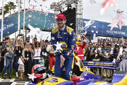 Alexander Rossi, Andretti Autosport Honda fête sa victoire sur la Victory Lane