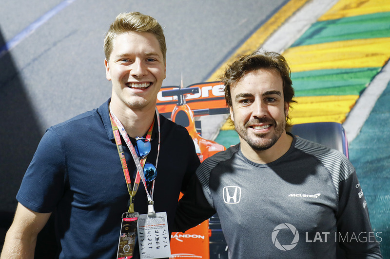 Josef Newgarden y Fernando Alonso, McLaren