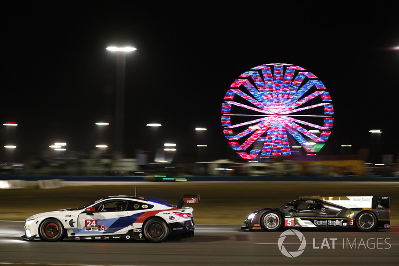 #24 BMW Team RLL BMW M8, GTLM: John Edwards, Jesse Krohn, Nicky Catsburg, Augusto Farfus, #5 Action Express Racing Cadillac DPi, P: Joao Barbosa, Christian Fittipaldi, Filipe Albuquerque