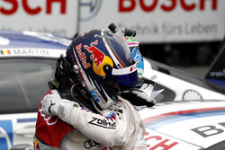 Mattias Ekström, Audi Sport Team Abt Sportsline, Audi A5 DTM and Bruno Spengler, BMW Team RBM, BMW M4 DTM in parc ferme