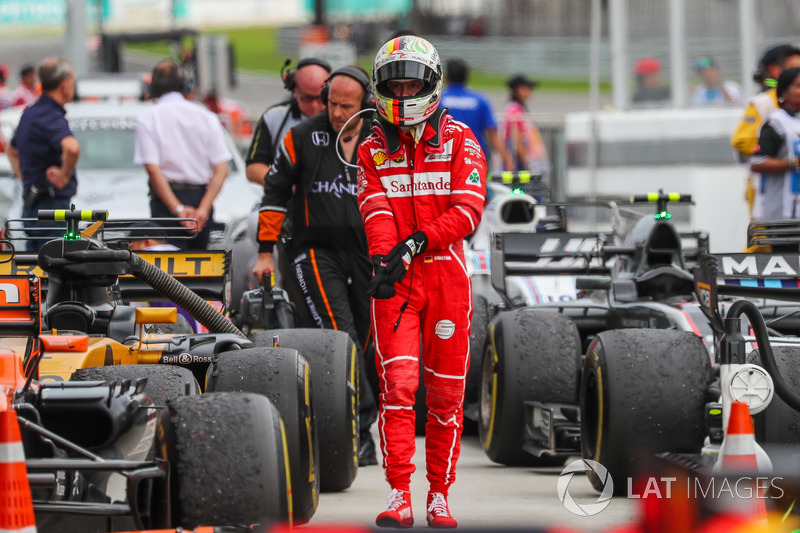 Sebastian Vettel, Ferrari en parc ferme