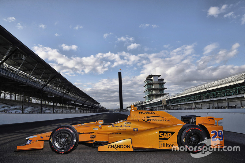 El coche de Fernando Alonso, Andretti Autosport Honda