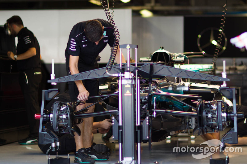 Mercedes AMG F1 team area