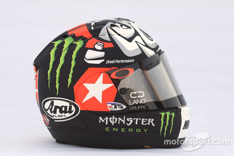 Le casque de Maverick Viñales, Yamaha Factory Racing