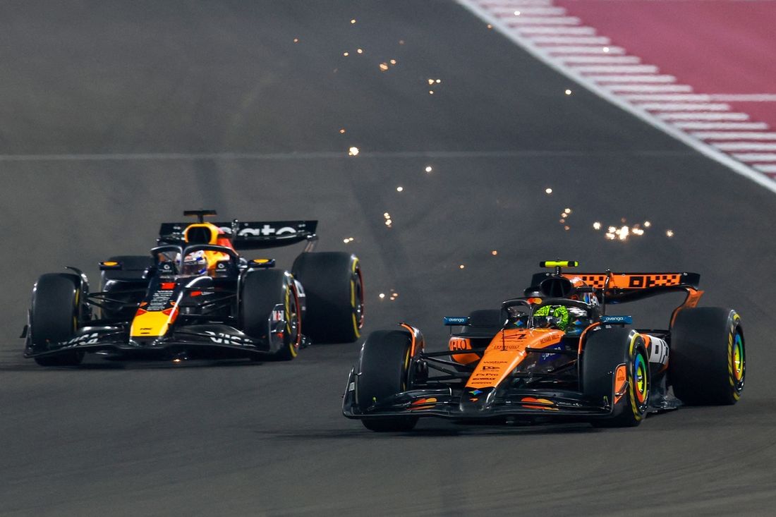 Lando Norris, McLaren, Max Verstappen, Red Bull Racing