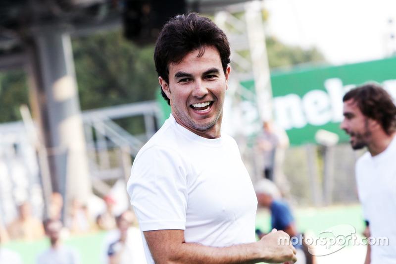 Sergio Perez, Sahara Force India F1 at the charity 5-a-side football match