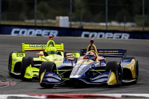 Alexander Rossi, Andretti Autosport Honda, Simon Pagenaud, Team Penske Chevrolet