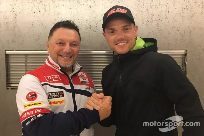 Fausto Gresini con Sam Lowes