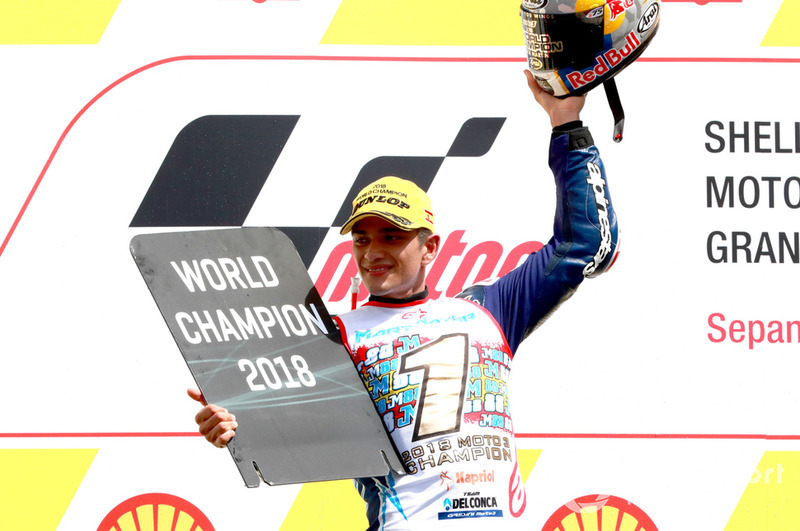 Le Champion du monde Moto3 2018, Jorge Martín