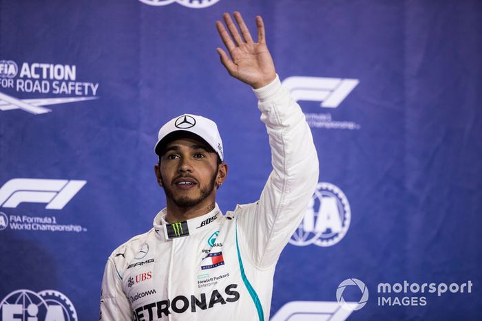Lewis Hamilton, Mercedes AMG F1 celebrates in Parc Ferme 
