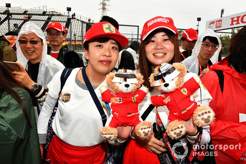 Ferrari fans and teddy bears