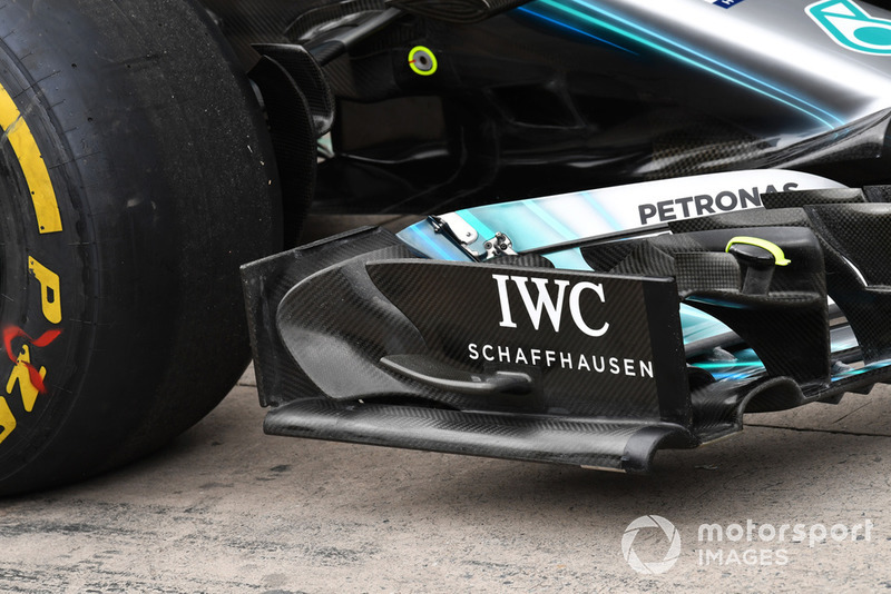 Mercedes-AMG F1 W09 EQ Power+ voorvleugel detail