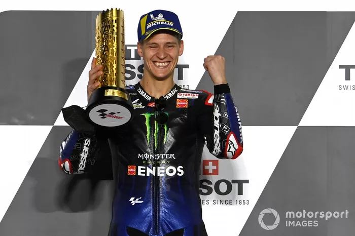 Podio: ganador Fabio Quartararo, Yamaha Factory Racing
