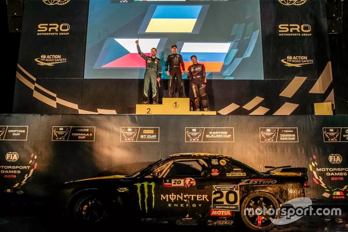 Ceremonia del podio Copa Drifting