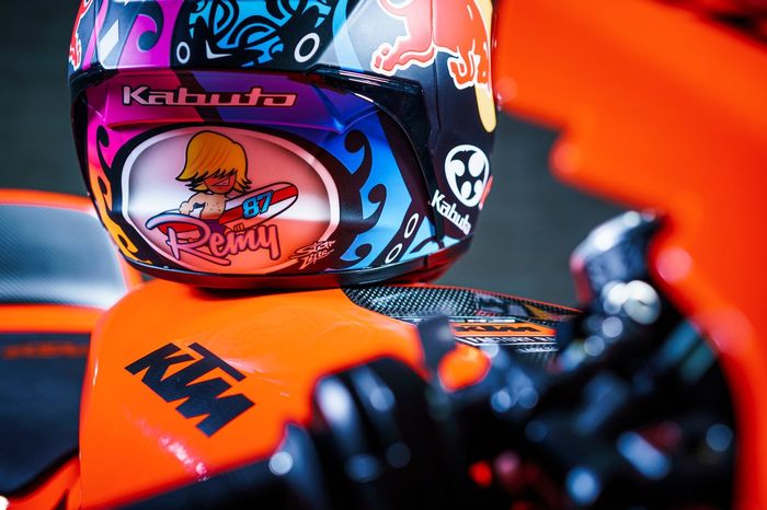 Casco de Remy Gardner, KTM Tech3