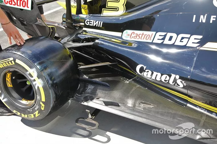 Renault R.S.19: Unterboden und Hinterradaufhängung