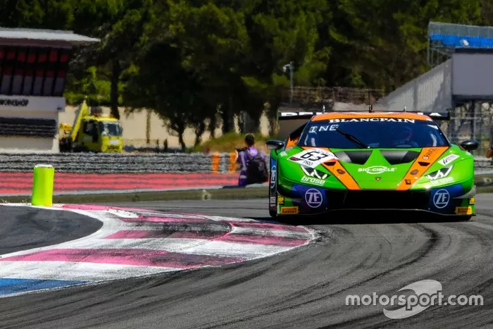 #63 GRT Grasser Racing Team Lamborghini Huracan GT3 Evo: Mirko Bortolotti, Rolf Ineichen, Christian Engelhart  
